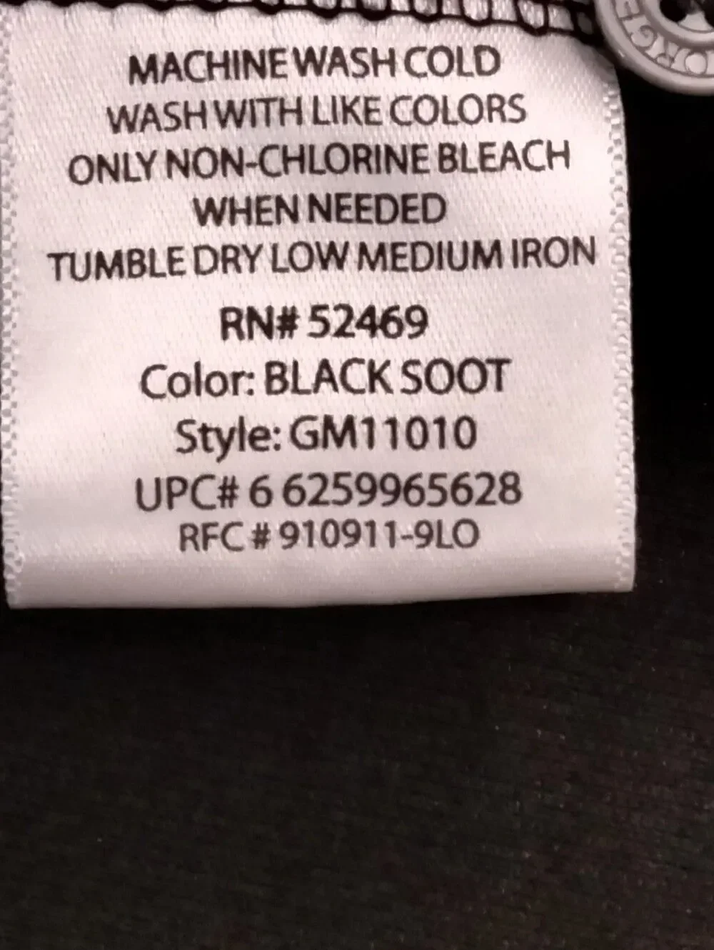 George Men's Black Polo with Contrasting Red Neck